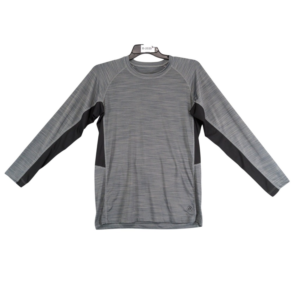 Hang Ten Gray Performance T-Shirt Mens M UPF 50+ Long Sleeves Stretch Beach Surf